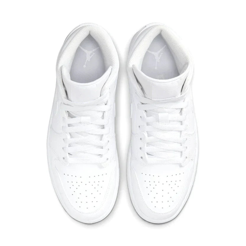 Air Jordan 1 Mid 'Triple White' (2022)