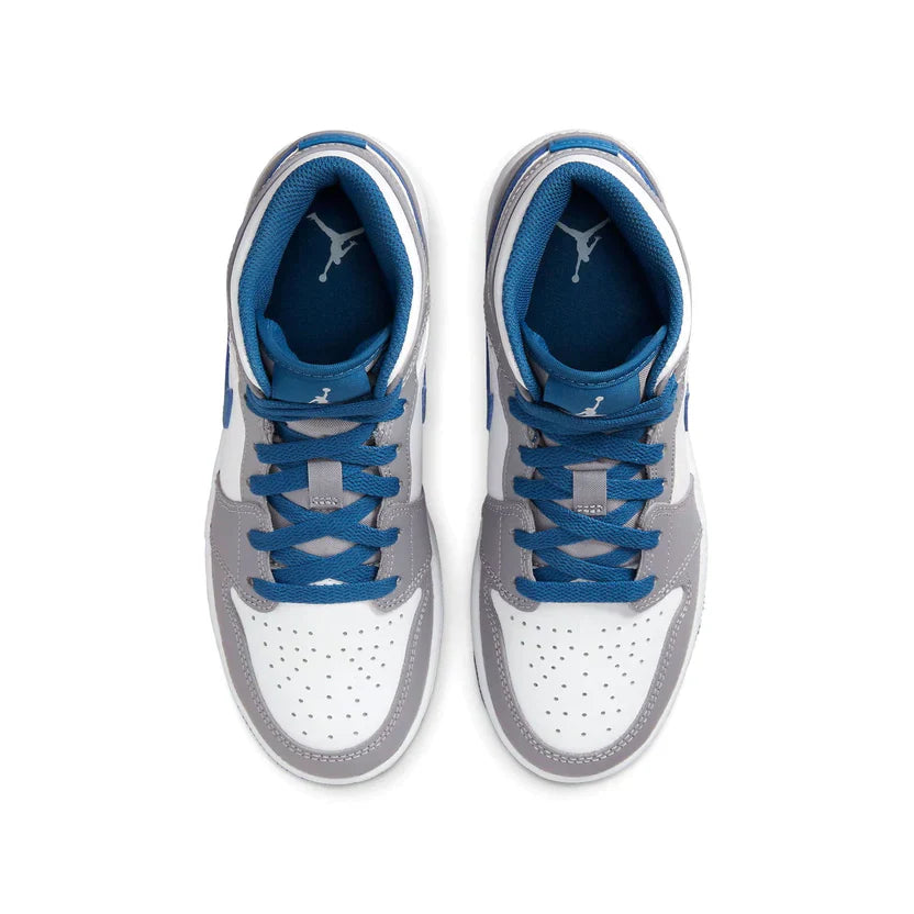 Air Jordan 1 Mid 'True Blue Cement'